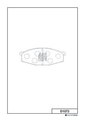 Колодки тормозные дисковые MK KASHIYAMA D1073
