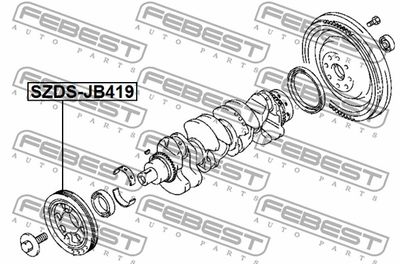 Шкив коленвала FEBEST SZDSJB419
