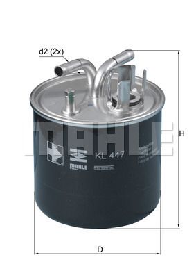 Фильтр топливный MAHLE KL447