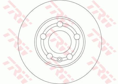 Диск тормозной передний TRW DF4253