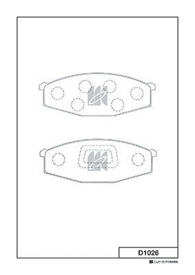 Колодки тормозные передние MK KASHIYAMA D1026