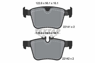 Колодки тормозные дисковые TEXTAR 2214101