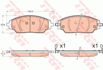 Колодки тормозные дисковые комплект TRW GDB3579