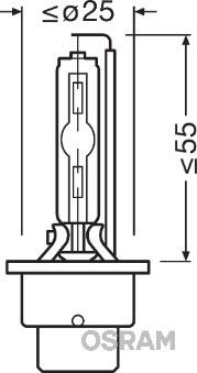Лампа ксенон OSRAM 66240