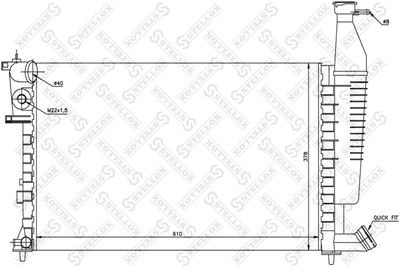 Радиатор STELLOX 1025297SX