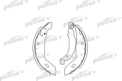 Колодки тормозные барабанные PATRON PSP225