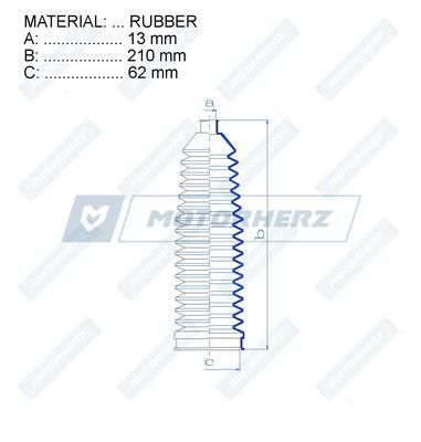 Пыльник рулевой рейки MotorHerz RDZ0305MG