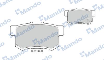Колодки тормозные дисковые задние Mando MBF015128