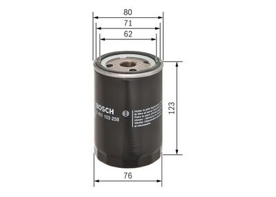 Фильтр масляный BOSCH 0451103258