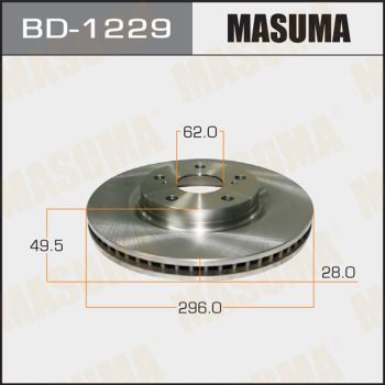 Диск тормозной передний Masuma BD1229