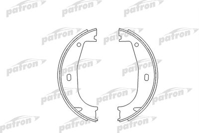 Колодки тормозные барабанные PATRON PSP546