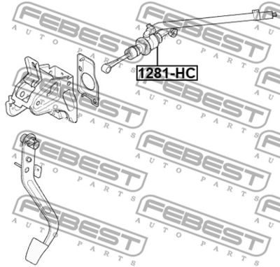 Цилиндр привода выключения сцепления главный Hyundai/Kia 41605F9100