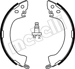 Колодки тормозные барабанные METELLI 530251