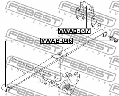 Сайлентблок рессоры VAG 6K9501541