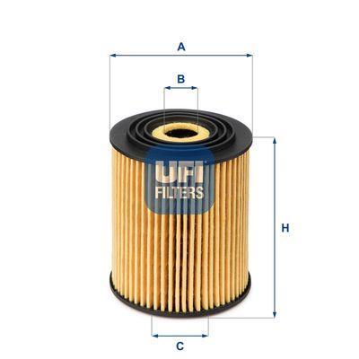Фильтр масляный UFI 2503400