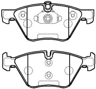 Колодки тормозные дисковые HSB HP9691