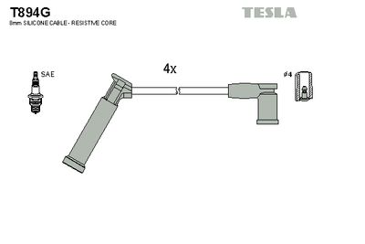Провода зажигания TESLA T894G