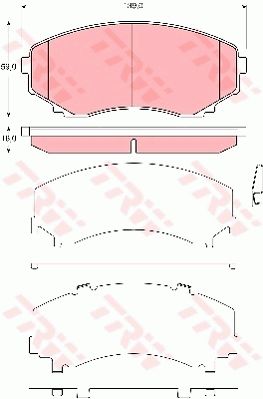 Колодки тормозные TRW GDB3326