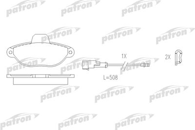 Колодки тормозные дисковые передние PATRON PBP925