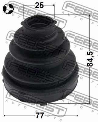 Пыльник ШРУС внутреннего комплект FEBEST 0715JB416XT