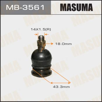 Опора шаровая верхняя Masuma MB3561