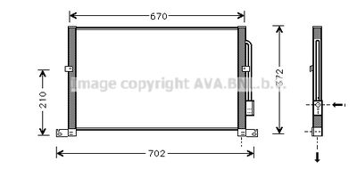 Радиатор кондиционера AVA FD5302
