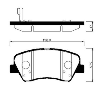 Колодки тормозные передние HSB HP0045