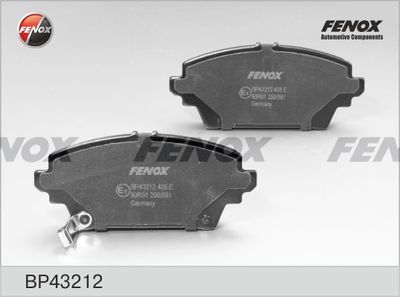 Колодки тормозные дисковые FENOX BP43212