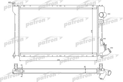 Радиатор системы охлаждения PATRON PRS3041