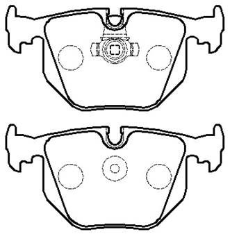 Колодки тормозные дисковые HSB HP5188
