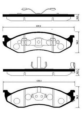 Колодки тормозные дисковые передние HSB HP1011
