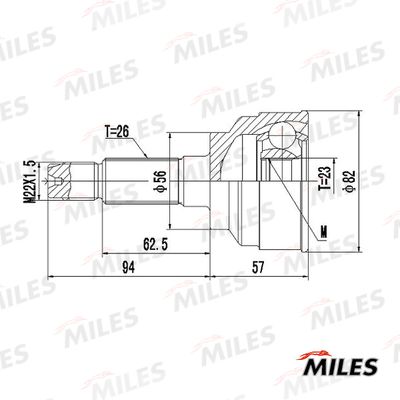 ШРУС наружный Miles GA20229