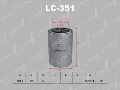Фильтр масляный BIG FILTER GB1268