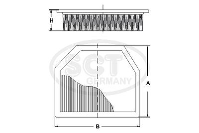 Фильтр воздушный SCT Germany SB2286