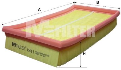 Фильтр воздушный M-Filter K411