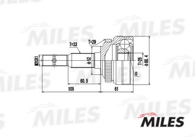 ШРУС наружный Miles GA20342