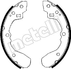 Колодки тормозные барабанные METELLI 530201