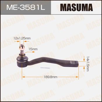 Наконечник рулевой тяги Masuma ME3581L