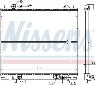 Радиатор NISSENS 62855