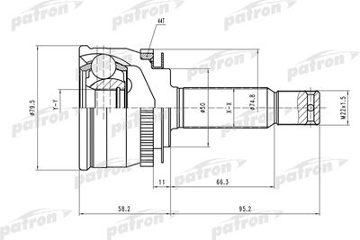 ШРУС наружный комплект PATRON PCV3902