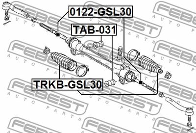 Тяга рулевая FEBEST 0122GSL30