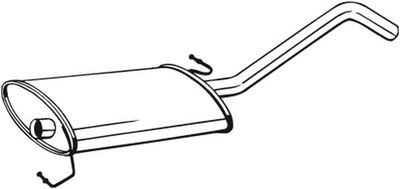 Глушитель задняя часть POLMOSTROW 1389