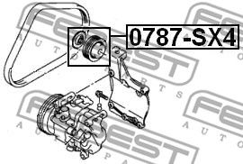 Ролик натяжителя FEBEST 0787SX4