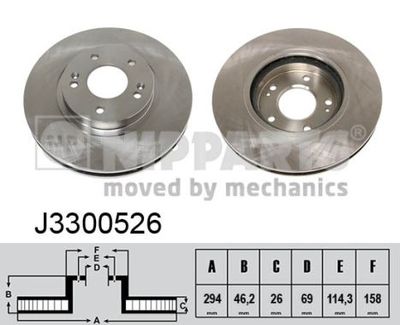 Диск тормозной NIPPARTS J3300526