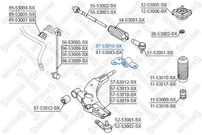 Сайлентблок рычага CAR-DEX CMK701