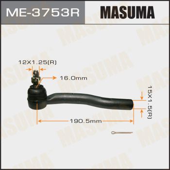 Наконечник тяги рулевой правый Masuma ME3753R