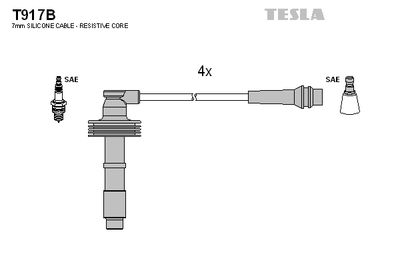 Провода зажигания TESLA T917B