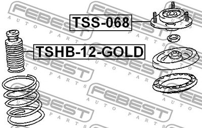 Опора амортизатора переднего FEBEST TSS068
