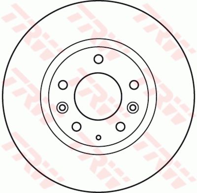 Диск тормозной передний TRW DF4958S