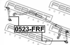 Тяга стабилизатора переднего FEBEST 0523FRF
